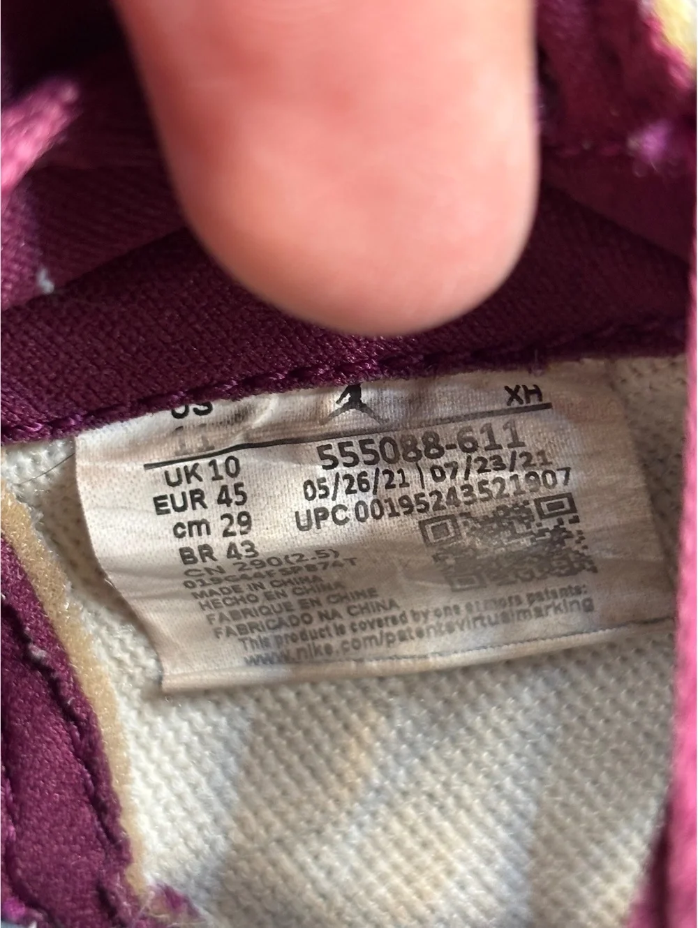 Air Jordan 1 retro high Og Bordeaux